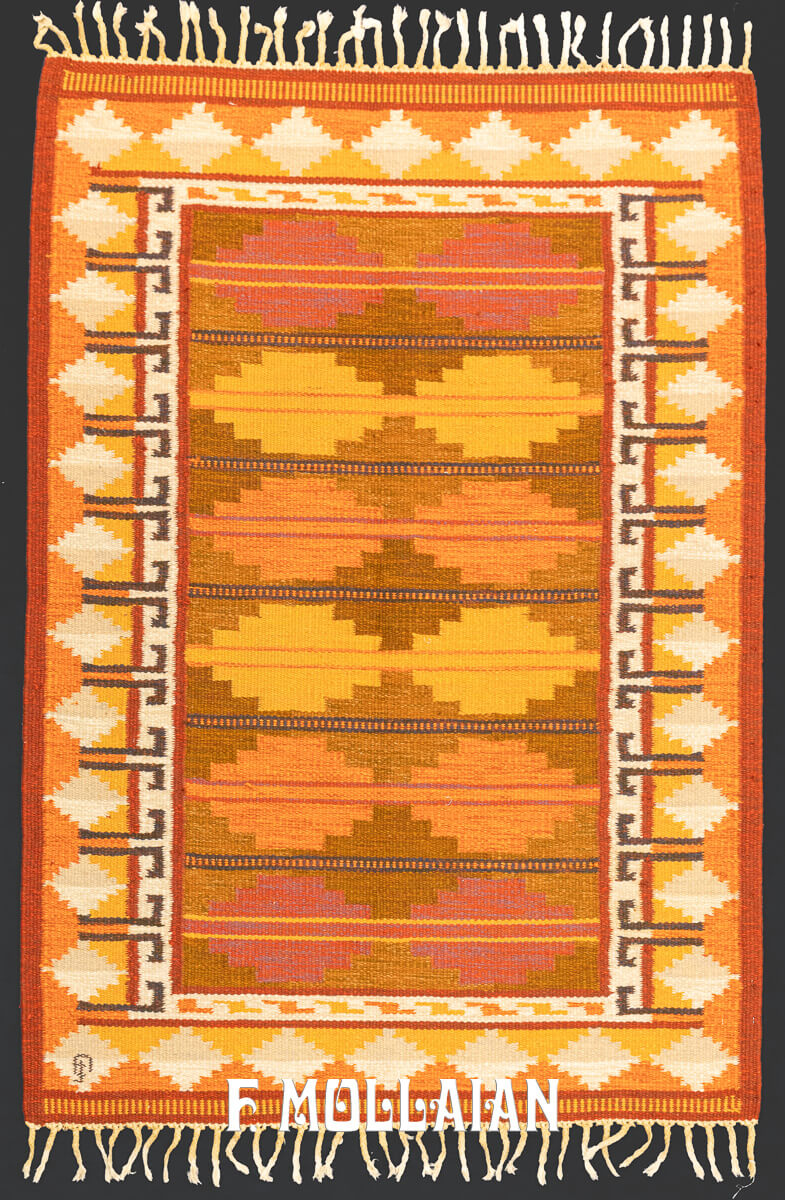 Scandinavian Rug Flat-weave OA n°:805595